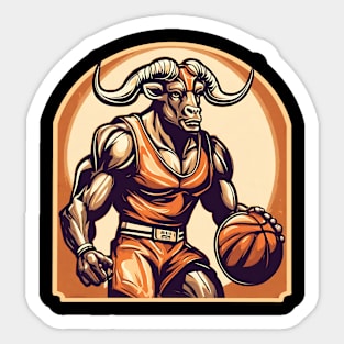 Minotaur basketball player Sticker